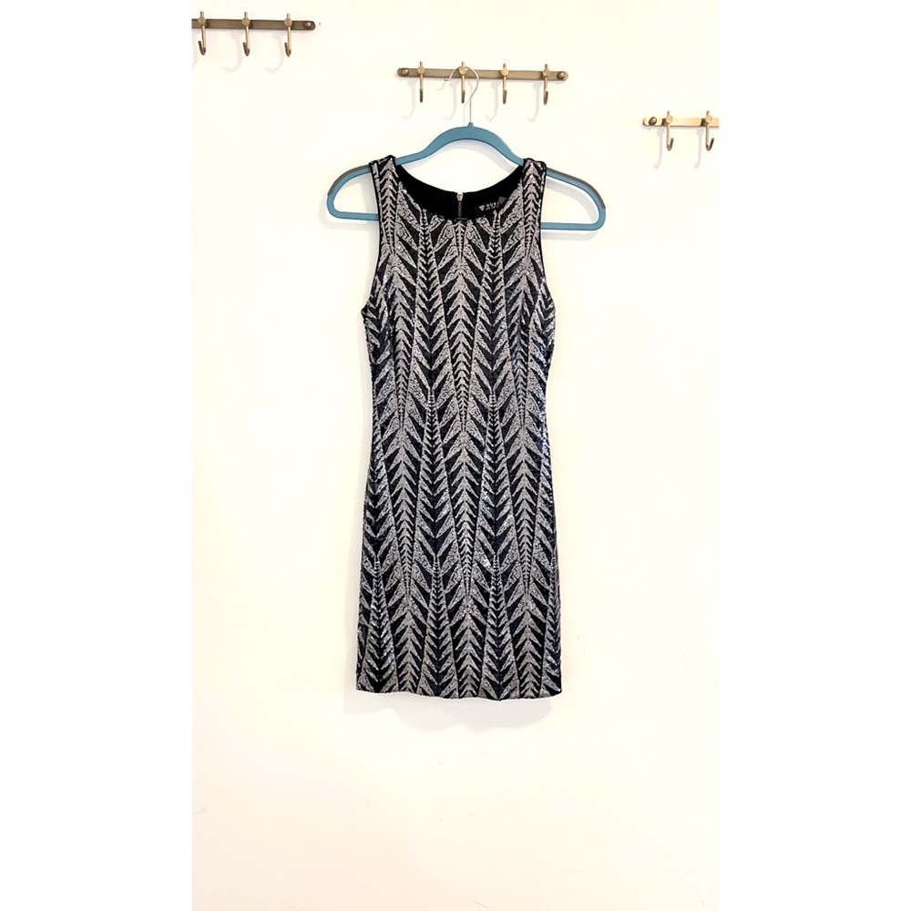 Sequined fitted dress